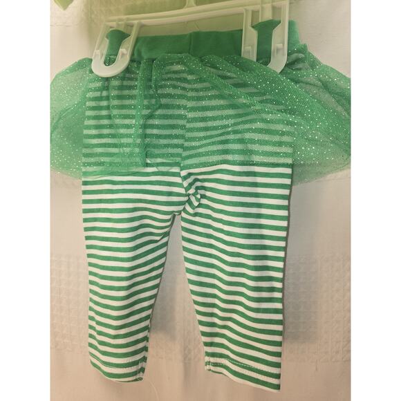 Disney Minnie & Mickey Mouse St. Patricks Day Outfit Sz 3M Tulle Leggings 6158 - Picture 3 of 5